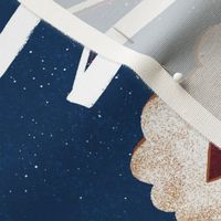 Christmas Linzer Cookie Elf Tea Towel