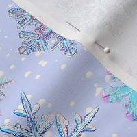 Fancy Blue Snowflakes LARGE