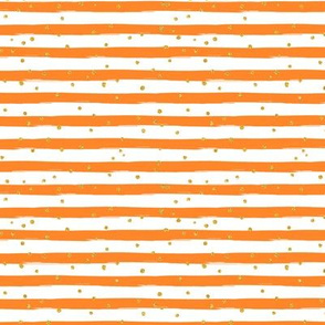 Orange gold dot Stripe Halloween