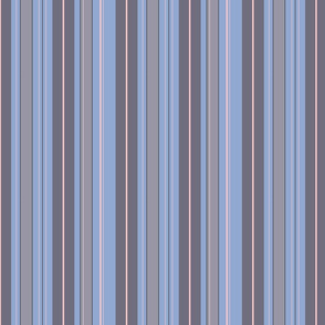 Blue and Blush Pink Stripes