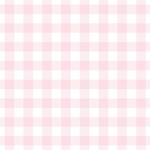 13"  cheater quilts Baby nursery white and pink chequered checks scottish vichy tartan retro checkered plaid gingham