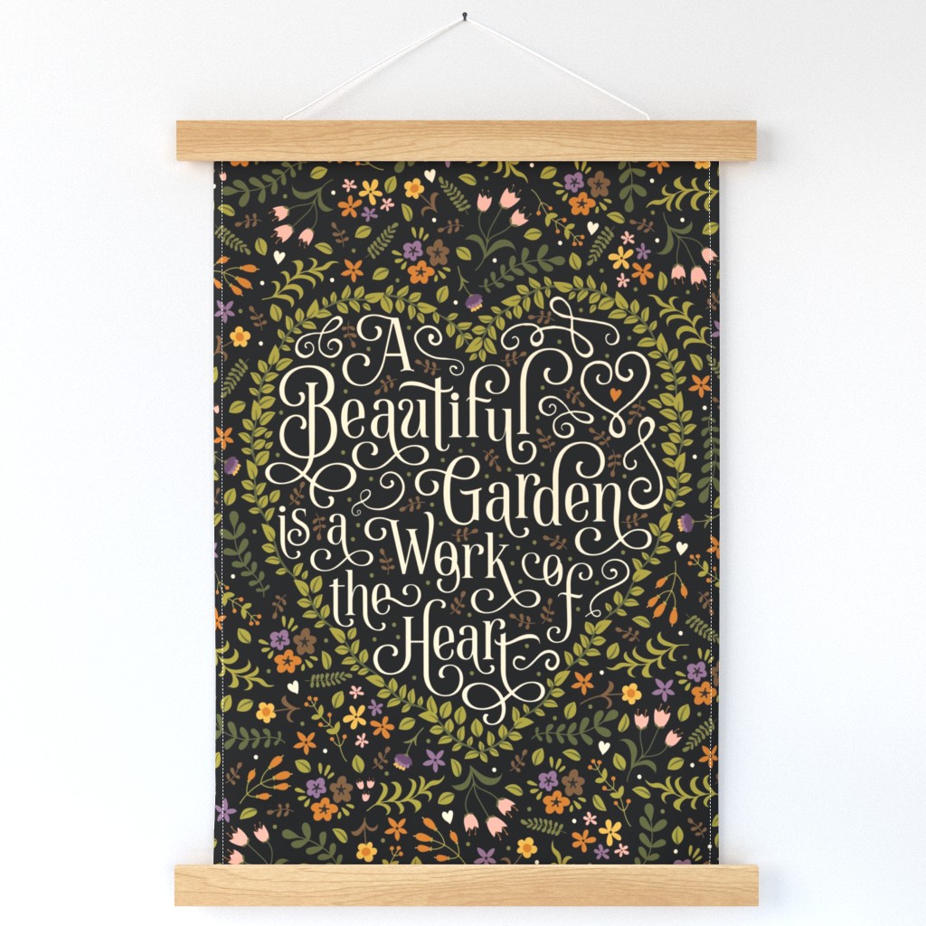 Tea Towel-Hand Lettered-Black