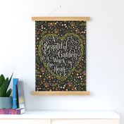 Tea Towel-Hand Lettered-Black