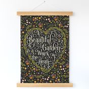 Tea Towel-Hand Lettered-Black