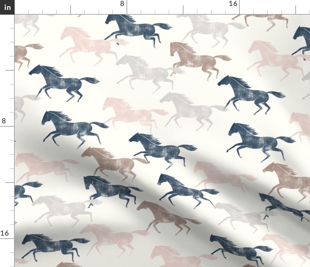 wild horses - multi (blue, silk pink, sand & stone)  - LAD19