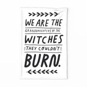 Kitchen Witch Quote tea towel 
