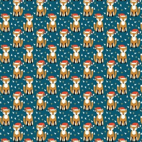 TINY - christmas fox cute holiday fox kids clothes kiddo cute christmas