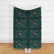 A partridge in a pear tree (tea towel)