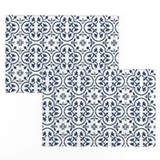 Greek tile navy blue encaustic tile cement tile