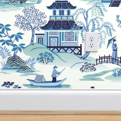 Chinoiserie Blue - Spoonflower