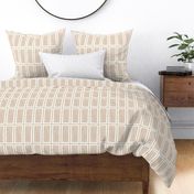 dotty boho geometric - ginger on off white - LAD1