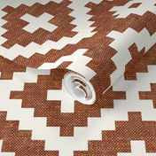 woven aztec - geometric - boho - ginger - LAD19