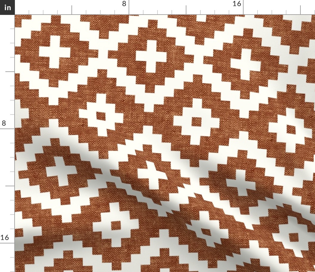 woven aztec - geometric - boho - ginger - LAD19