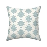 woven aztec - slight blue on cream  - LAD19