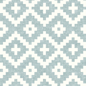 woven aztec - geometric - boho - light blue - LAD19