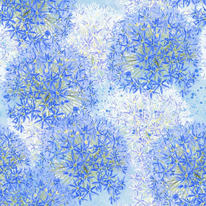 Blue Alliums (dusty blue) 18"