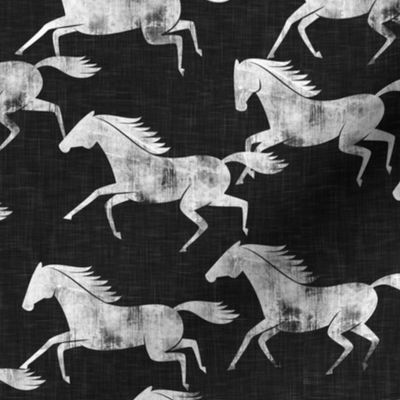 wild horses - black - LAD19