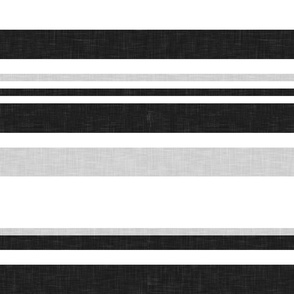 multi stripes - black grey white (wild horse coordinate) - LAD19