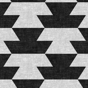 boho geometric aztec in black and grey - LAD19