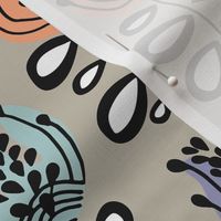 Tulip Retro Modern Large Grey