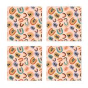 Retro Gypsy Rainbow Small Peach