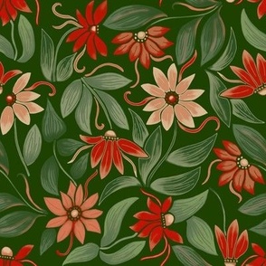 Christmas Flowing Floral