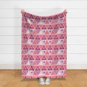 Boho Style Triangle Tribal Pink And Coral