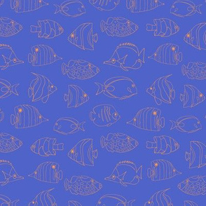 Line Art Reef Fish