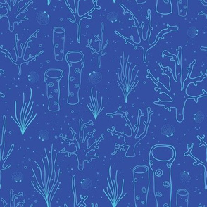 Blue underwater design