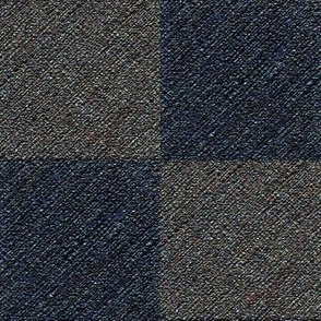 Blue and Gray Rough Checks