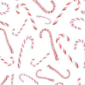 Christmas Candy Canes // White