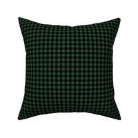 6" Green and Black Gingham