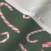 Christmas Candy Canes // Forest Olive