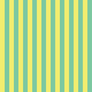 Green and Lime Yellow Stripes