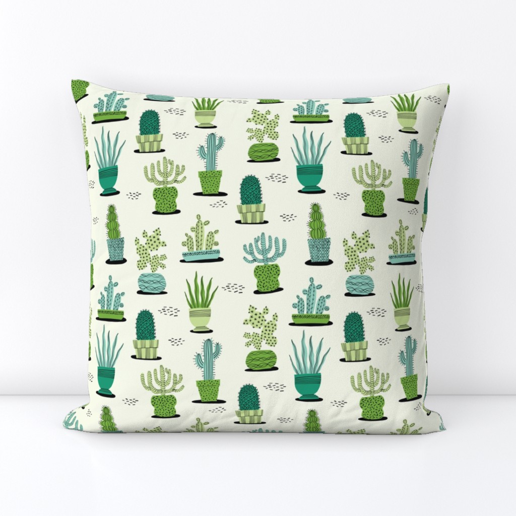 Relaxi Cacti Offwhite