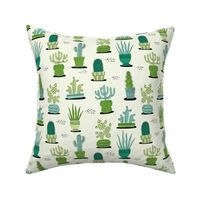 Relaxi Cacti Offwhite