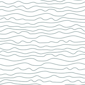 Blue wavy stripes