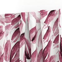 Burgundy nature delight • watercolor leaves