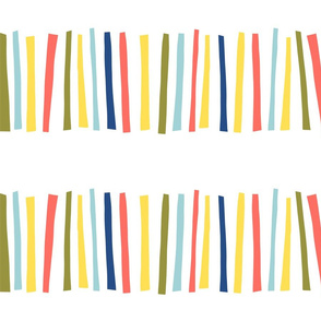 Horizontal Papercut Block Stripes