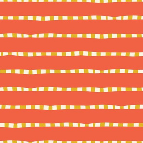 Stripes Orange Yellow White