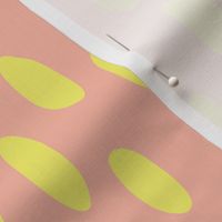 Lime Yellow Spots On Pink