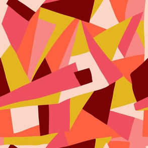 Pink Shapes Collage