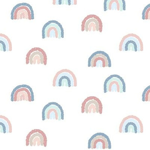 1” Sprinkled Rainbows - Pastel