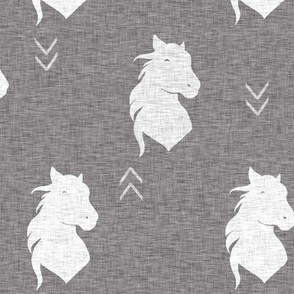 Horse Head Linen - Graphite