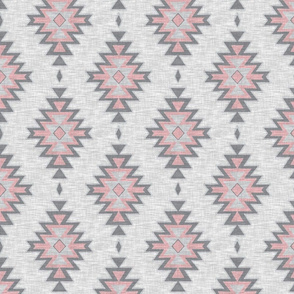 Kilim - pink and grey 