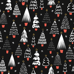 Abstract Modern Christmas TRees