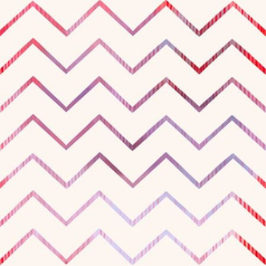 Ombre Zig-Zag - Ruby and Violet