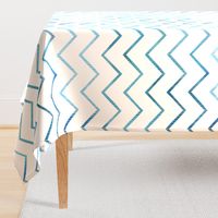 Ombre Zig-Zag - Blue Green