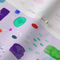 Watercolor cute colorful rainbow pattern