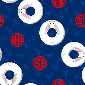 Chinese Zodiac Rabbit Donuts